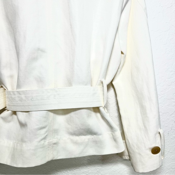 Vince Linen Blend Cropped Belted Jacket – Size XS – $495 Retail - Picture 12 of 12